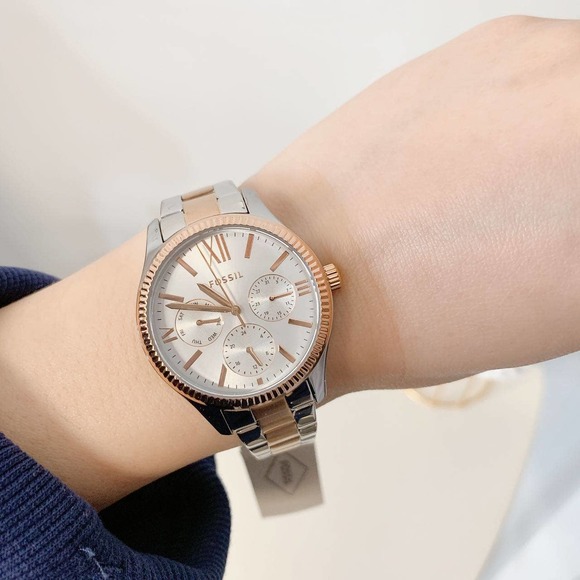Fossil BQ3761 Rye Multifunction Two-Tone Stainless Steel Watch
